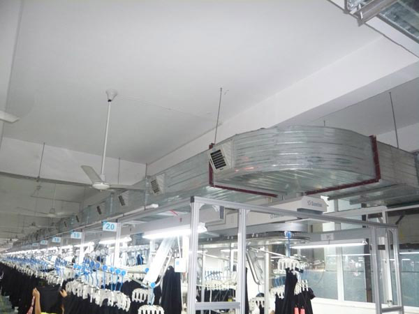 通風(fēng)管道設(shè)備展示